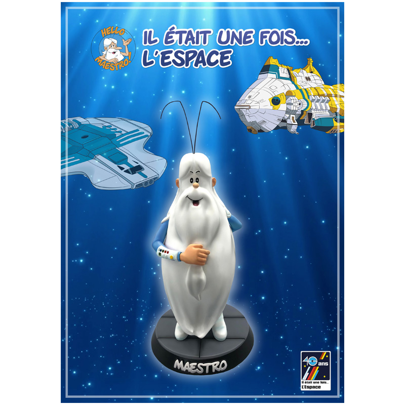 Maestro Statue Resine 29cm Il etait une fois l'espace - Edition Costume Bleu 100Ex